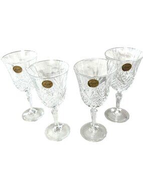 Cristal DArques Longchamp Crystal Wine Goblets Set Of 4